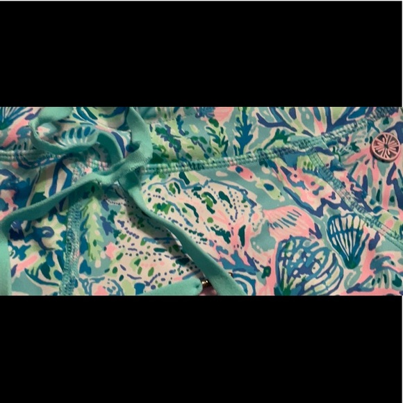 Lilly Pulitzer Size S Mid Rise Jogger Up Surf Blue Soleil It On Me Luxletic - Picture 7 of 9